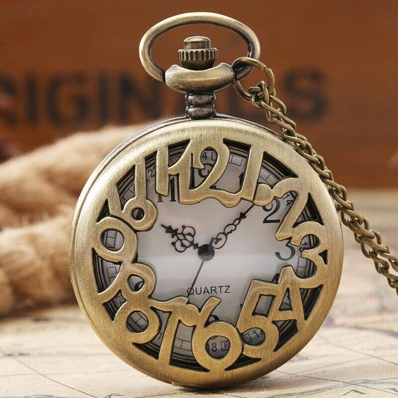 Other - Modern Numerals Pocket Watch NEW Fun Design Unique Gift Fun